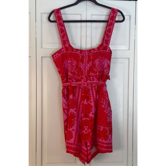 FARM Rio Red and Pink Floral Jumpsuit - Picture 14 of 14